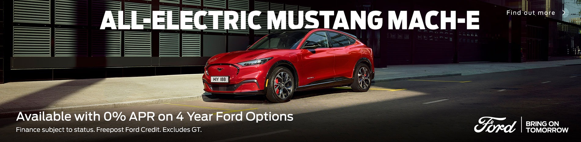 ALL-ELECTRIC MUSTANG MACH-E 0% APR
