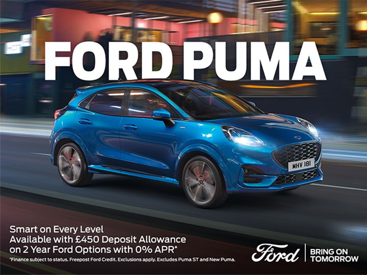 FORD PUMA WITH 0% APR ON 2 YEAR FORD OPTIONS